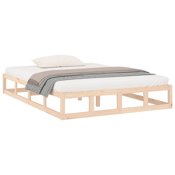 vidaXL Bedframe massief hout 140x200 cm