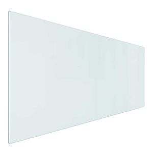 vidaXL Vuurplaats Glazen Plaat Doorzichtig 120 x 50 cm Glas