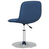 vidaXL Eetkamerstoelen 2 st draaibaar stof blauw