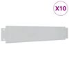 vidaXL Grasboorden 10 st 100x20 cm gegalvaniseerd staal