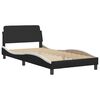 vidaXL Bedframe "Viana" zonder matras kunstleer zwart en wit 100x200 cm