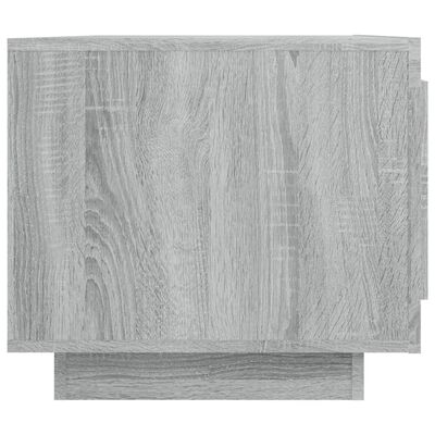 vidaXL Salontafel 102x50x45 cm bewerkt hout grijs sonoma eikenkleurig