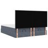 vidaXL Ottoman bed met matrassen en LED's 160x200cm fluweel