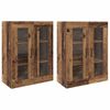 vidaXL Wandgemonteerde Kasten 2 st Oud hout 69,5 x 34 x 90 cm