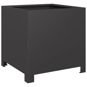 vidaXL Plantenbak 40x40x40 cm staal zwart