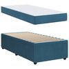 vidaXL Bedframe met matras Blauw 80 x 200 cm Stof