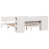 vidaXL Bed met boekenkast zonder matras grenenhout wit 200x200 cm