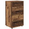 vidaXL Opslagkasten 2 pcs Oud Hout 60 x 48 x 105 cm Bewerkt hout