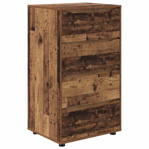 vidaXL Opslagkasten 2 pcs Oud Hout 60 x 48 x 105 cm Bewerkt hout