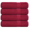 vidaXL Handdoeken FROGN 4 st 50x100 cm 360 g/m&sup2; bordeaux