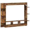 vidaXL TV-kast Wandgemonteerd Oud hout 152 x 22 x 113 cm Bewerkt hout
