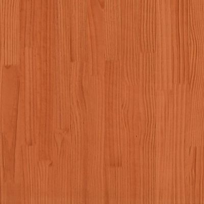 vidaXL Bedframe massief grenenhout wasbruin 140x190 cm
