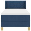 vidaXL Boxspringbed met matras met hoofdeinde Blauw 80 x 200 cm Stof