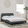 vidaXL Bedframe "Dover" 120x200 cm fluweel donkergrijs