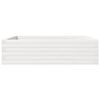 vidaXL Plantenbak 90x90x23 cm massief grenenhout wit
