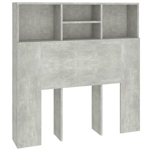 vidaXL Hoofdbordkast 100x19x103,5 cm betongrijs