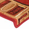 vidaXL Trapmatten zelfklevend 15 st 65x21x4 cm rood