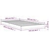 vidaXL Bedframe massief grenenhout wit 100x200 cm