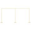 vidaXL Trouwrand Goud 657 x 35 x 300 cm Staal