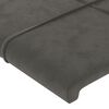 vidaXL Boxspring met matras fluweel donkergrijs 160x200 cm