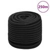 vidaXL Boottouw 16 mm 250 m polypropeen zwart