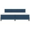 vidaXL Boxspring bed met matras met LED Blauw 200 x 200 cm Stof