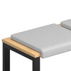 vidaXL Bankkussen 2 pcs Textured Velvet Lichtgrijs Diepte 35 cm