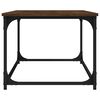 vidaXL Salontafel 102x50x40 cm bewerkt hout en ijzer bruin eikenkleur