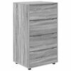 vidaXL Opslagkasten Grijs Sonoma 60 x 48 x 105 cm Bewerkt hout