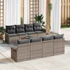vidaXL Tuin Sofa Set met kussen met opslag met kussen 7 pcs Grijs