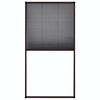 vidaXL Raamhor pliss&eacute; 80x160 cm aluminium bruin