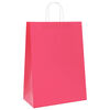 vidaXL Papieren zakken 250 st met hengsels 32x17x44 cm roze
