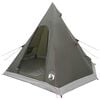 vidaXL 3-persoons Legergroen 185T Polyester met PU Coating