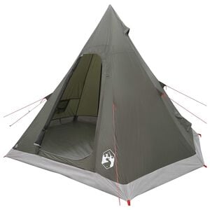 vidaXL 3-persoons Legergroen 185T Polyester met PU Coating