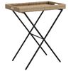 vidaXL Dienbladtafel inklapbaar 65x40x75 cm poly rattan beige