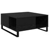 vidaXL Salontafel Zwart Eiken 80 x 80 x 36,5 cm Bewerkt hout