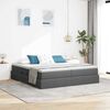 vidaXL Opbergbed met matras Donkergrijs 180 x 200 cm Polyester
