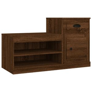 vidaXL Schoenenkast 100x42x60 cm bewerkt hout bruin eikenkleur
