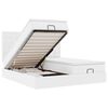 vidaXL Ottoman bed met matrassen 160x200cm kunstleer zuiver wit
