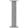 vidaXL Speakerstandaards 2 st 30x30x95 cm bewerkt hout grijs sonoma