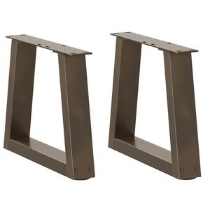 vidaXL Salontafelpoten 2 st V-vormig 30x(30-31,3) cm staal naturel