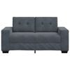 vidaXL Loveseat bank 160x77x82 cm fluweel donkergrijs