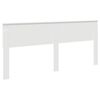 vidaXL Hoofdbord Wit 200 cm Bewerkt hout