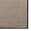 vidaXL Deurmat Beige en zwart 120 x 300 cm Polypropyleen en vinyl