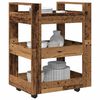 vidaXL Keuken Trolley Oud hout 60 x 45 x 80 cm Bewerkt hout