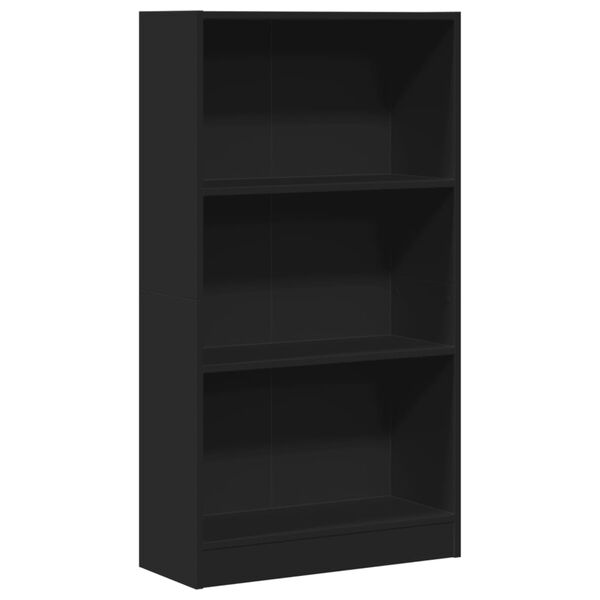 vidaXL Boekenkast 60x24x109 cm bewerkt hout zwart