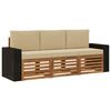 vidaXL Sofa-Sets 3 st Massief Acaciahout