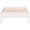 vidaXL Bedframe zonder matras massief grenenhout wit 90x200 cm