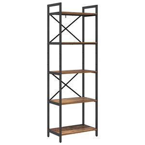 vidaXL Boekenkast Oud Hout 56 x 34 x 171 cm Bewerkt hout