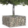 vidaXL Gabion Verhoogd Bed Zilver 80 x 80 x 40 cm Gegalvaniseerd staal